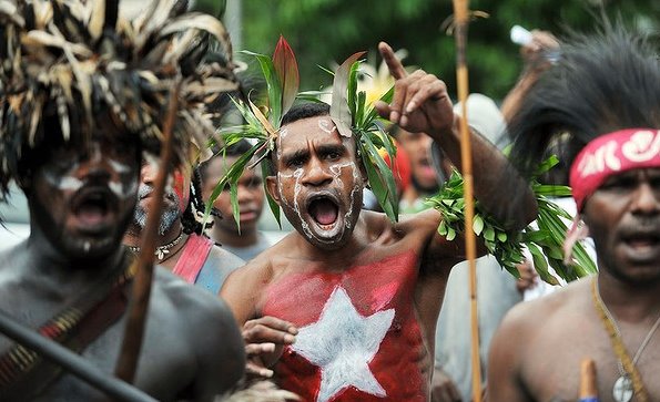 Papuan's demonstrating in Jayapura.jpg